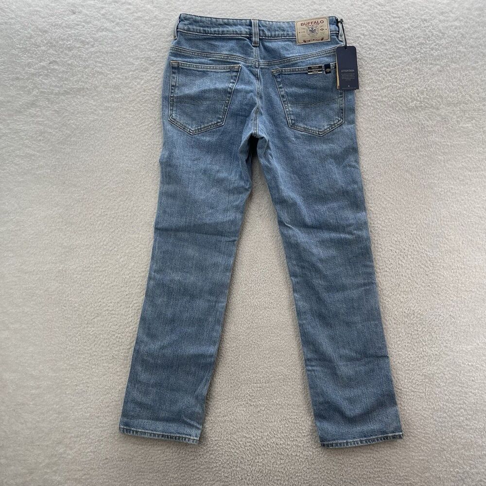 Buffalo David Bitton Jeans Mens 40x32 Blue Driven Relaxed Straight Stretch Denim - Picture 8 of 13